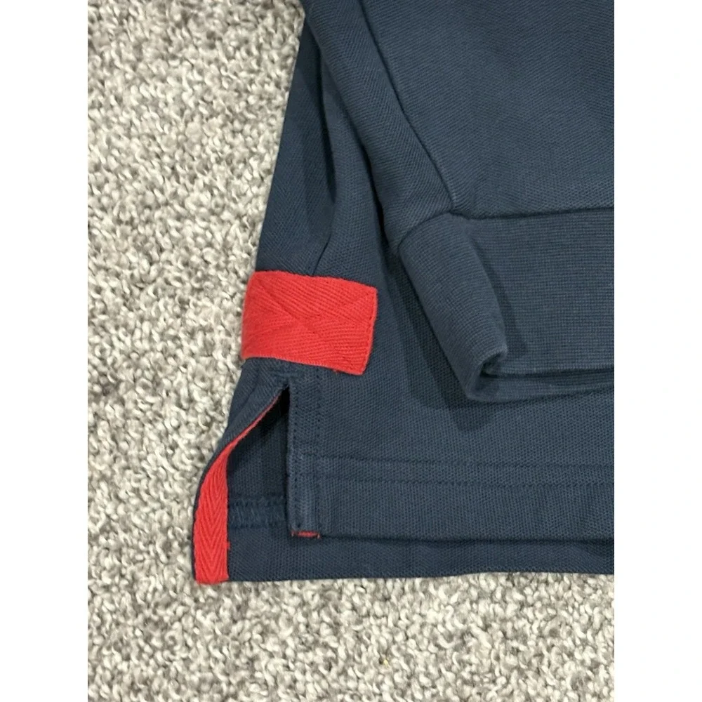 Orvis Signature Long Sleeve Polo Shirt Men's Large Cotton Thick Navy - Picture 5 of 7